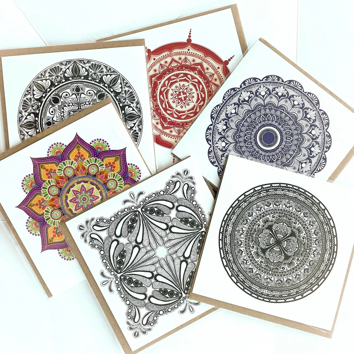 Mandala Cards, set of six